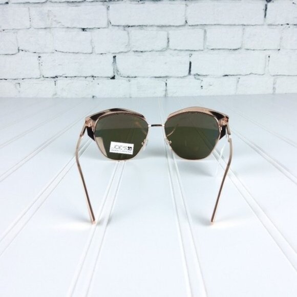 Joe's Jeans Silver Metallic Cat Eye Sunglasses - Picture 3 of 7